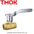 Brass stove front copper handle ball valve